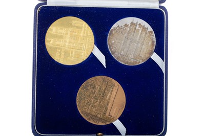 Lot 118 - WESTMINSTER ABBEY MEDALLION TRIO