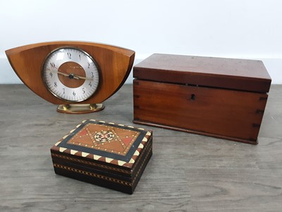 Lot 657 - INLAID WOODEN BOX BY JOHN A WEBB