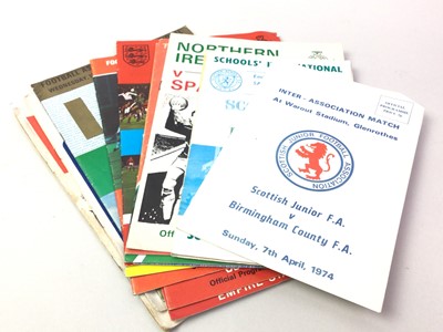 Lot 688 - COLLECTION OF INTERNATIONAL FOOTBALL PROGRAMMES