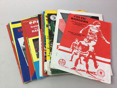 Lot 689 - SCOTTISH FOOTBALL, CUP COMPETITION PROGRAMMES