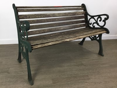 Lot 410 - VINTAGE VICTORIAN STYLE GARDEN BENCH