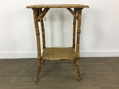 Lot 415 - VICTORIAN BAMBOO OCCASIONAL TABLE