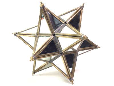 Lot 425 - VINTAGE BRASS THREE DIMENSIONAL STAR