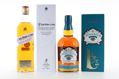 Lot 413 - JOHN WALKER & SONS CELEBRATORY BLEND AND CHIVAS REGAL MIZUNARA