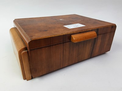 Lot 719 - WALNUT CIGARETTE BOX