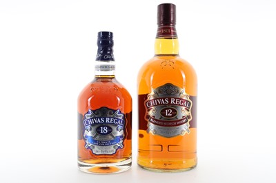 Lot 174 - CHIVAS REGAL 12 YEAR OLD 2L AND 18 YEAR OLD 1L