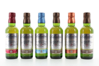 Lot 444 - 6 SMALL BOTTLES OF BALLANTINE'S 17 YEAR OLD SIGNATURE DISTILLERY SERIES