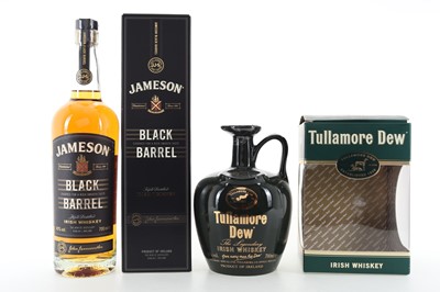 Lot 446 - JAMESON BLACK BARREL AND TULLAMORE DEW DECANTER