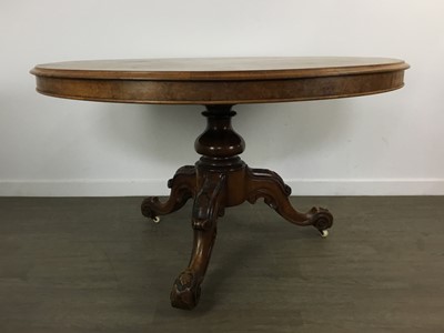 Lot 726 - VICTORIAN WALNUT CIRCULAR BREAKFAST TABLE