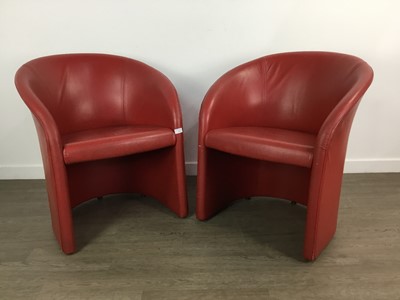 Lot 723 - PAIR OF MODERNIST TUB CHAIRS