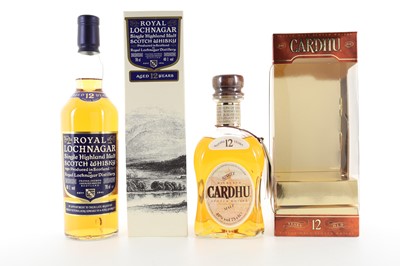 Lot 429 - ROYAL LOCHNAGAR 12 YEAR OLD AND CARDHU 12 YEAR OLD 75CL