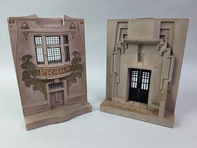 Lot 738 - PAIR OF TIMOTHY RICHARDS PLASTER BOOKENDS