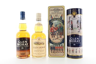 Lot 434 - GLEN MORAY 16 YEAR OLD AND 12 YEAR OLD HIGHLAND REGIMENTS