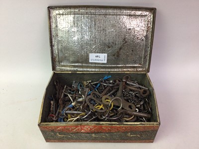 Lot 749 - COLLECTION OF VARIOUS OLD KEYS