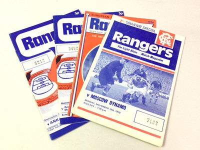 Lot 1756 - RANGERS F.C., COLLECTION OF PROGRAMMES