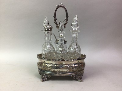 Lot 733 - SILVER PLATED CONDIMENT SET