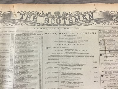 Lot 735 - BOUND COPY OF SCOTSMAN NEWSPAPERS