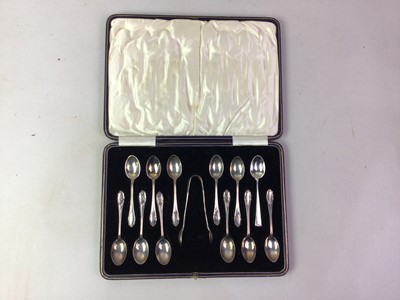 Lot 485 - EIGHT SETS OF SILVER TEA AND COFFEE SPOONS