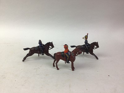 Lot 505 - GROUP OF PAINTED LEAD CALVARY FIGURES