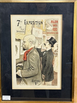 Lot 403 - LES MAITRES DE L'AFFICHE, COLLECTION OF BELLE EPOQUE LITHOGRAPHIC PLATES