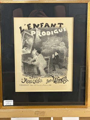 Lot 403 - LES MAITRES DE L'AFFICHE, COLLECTION OF BELLE EPOQUE LITHOGRAPHIC PLATES