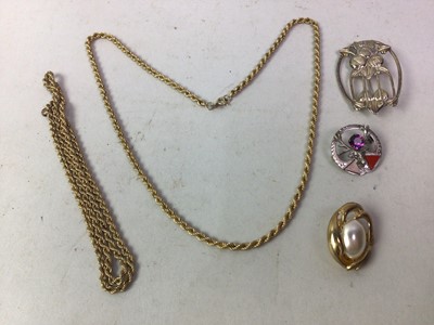 Lot 33 - TWO GOLD ROPE CHAINS
