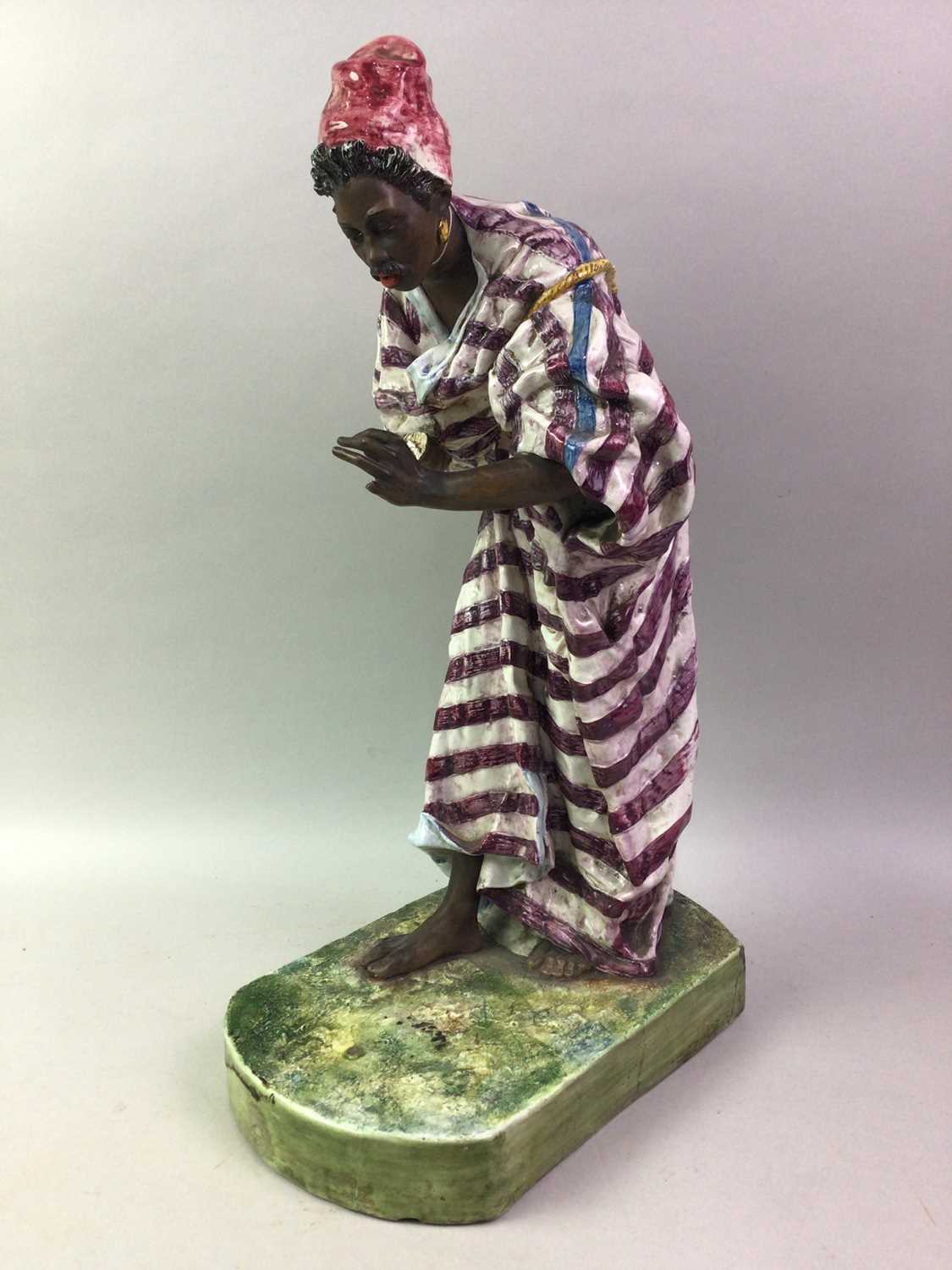 Lot 7 - IN THE MANNER OF ARTHUR STRASSER (1854–1927), FEMALE SNAKE CHARMER FIGURE