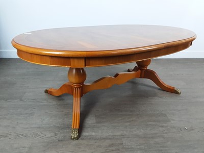 Lot 198 - GROUP OF YEW WOOD OCCASIONAL FURNITURE