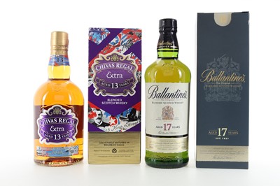 Lot 13 - BALLANTINE'S 17 YEAR OLD AND CHIVAS REGAL EXTRA 13 YEAR OLD