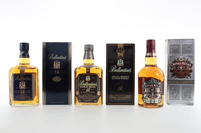 Lot 23 - BALLANTINE'S 12 YEAR OLD, GOLD SEAL 12 YEAR OLD AND CHIVAS REGAL 12 YEAR OLD