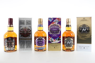 Lot 31 - CHIVAS REGAL 12 YEAR OLD, 13 YEAR OLD AND 15 YEAR OLD