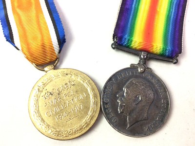 Lot 139 - TWO WWI MEDAL PAIRS