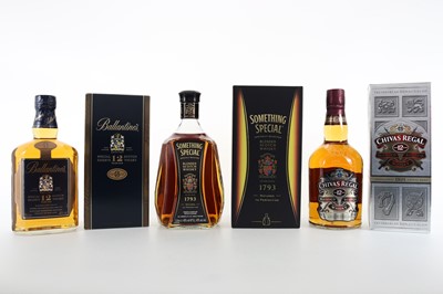 Lot 53 - SOMETHING SPECIAL 1L, CHIVAS REGAL 12 YEAR OLD 75CL AND BALLANTINE'S 12 YEAR OLD