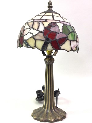 Lot 200 - TIFFANY STYLE LAMP