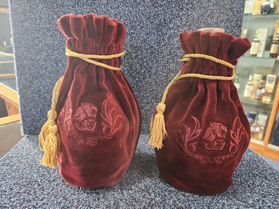 Lot 44 - 2 CHIVAS ROYAL SALUTE 21 YEAR OLD RUBY DECANTERS