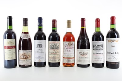 Lot 46 - 7 BOTTLES OF RED WINE AND 1 BOTTLE OF SAUTERNES
