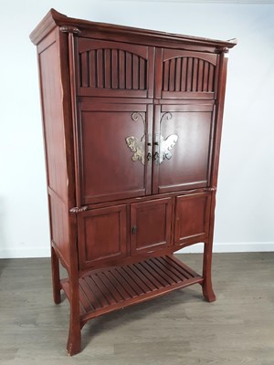 Lot 206 - CHINESE HARDWOOD CABINET