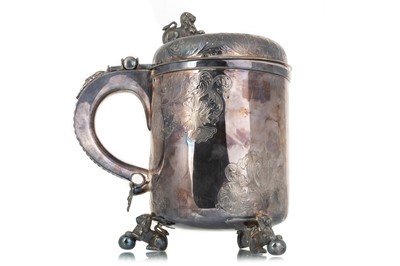 Lot 1065 - SILVER PLATED "PEG" JUG