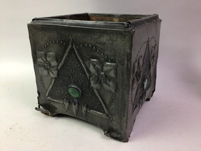 Lot 152 - ARTS & CRAFTS PEWTER PLANTER