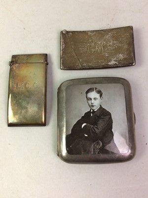 Lot 154 - TWO SILVER CARD CASES