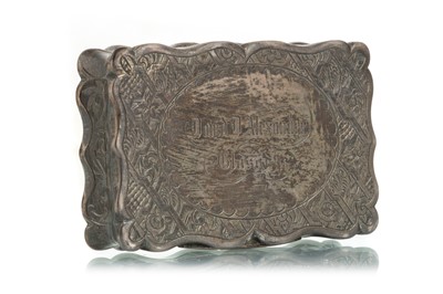 Lot 1064 - VICTORIAN SILVER SNUFF BOX