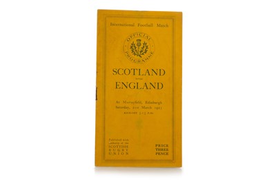 Lot 1769 - SCOTLAND VS. ENGLAND, EARLY RUGBY PROGRAMME