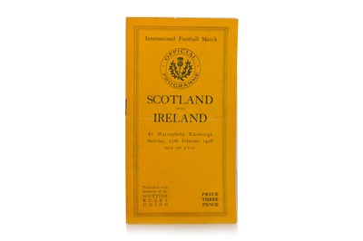 Lot 1771 - SCOTLAND VS. IRELAND, EARLY RUGBY PROGRAMME