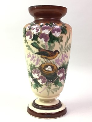 Lot 127 - VICTORIAN OPAQUE GLASS VASE