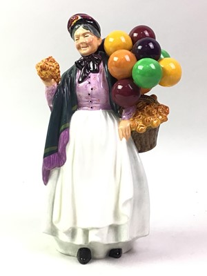 Lot 126 - ROYAL DOULTON FIGURE OF BIDDY PENNY FARTHING