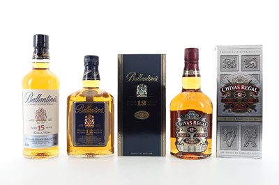 Lot 78 - BALLANTINE'S 15 YEAR OLD, 12 YEAR OLD SPECIAL RESERVE AND CHIVAS REGAL 12 YEAR OLD