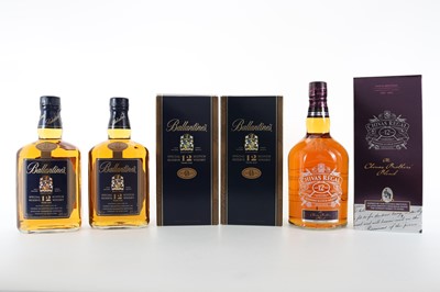 Lot 101 - CHIVAS REGAL 12 YEAR OLD 'THE BROTHERS BLEND' 1L AND 2 BALLANTINE'S 12 YEAR OLD