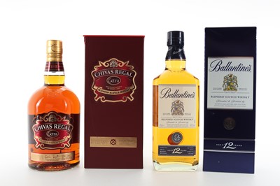 Lot 122 - CHIVAS REGAL EXTRA 1L AND BALLANTINE'S 12 YEAR OLD