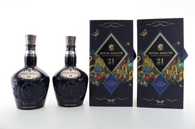 Lot 132 - 2 BOTTLES OF CHIVAS ROYAL SALUTE 21 YEAR OLD KRISTJANA S WILLIAMS LIMITED EDITION