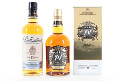 Lot 36 - CHIVAS REGAL 15 YEAR OLD AND BALLANTINE'S 15 YEAR OLD